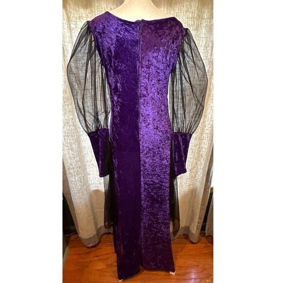 Charades Costume Dress Renaissance Medieval Witch Queen Vampire Vintage 90s - Picture 3 of 11